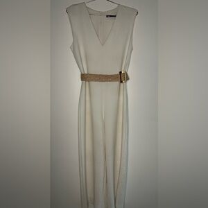 Zara Elegant Cream Jumpsuit
